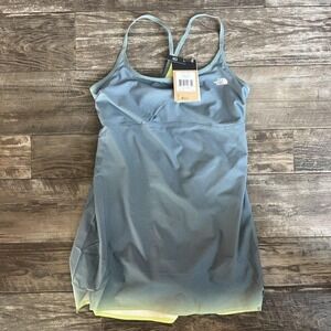 The North Face Arque Hike Dress Womens Size MEDIUM Ombre Green Blue Yellow